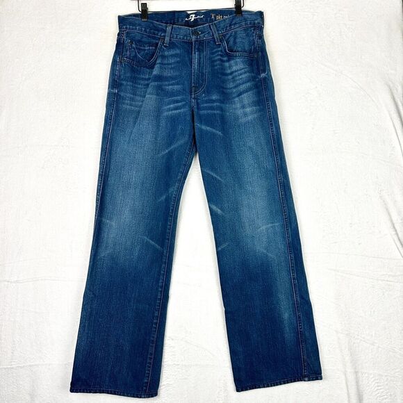 7 For All Mankind A Pocket Relaxed Jean Men's Size 32x31  Straight Leg - Picture 1 of 6